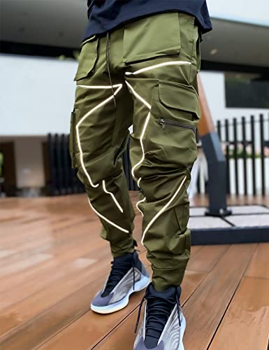 Mens Cargo Pants Hip Hop Techwear Harem Pant Jogger Streetwear Tactical Track Pants3