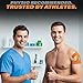 Kinesiology Tape for Shoulder | 15 Precut Strips + 2 Free Test Patches for Pain Relief, Muscle Support & Rotator Cuff | Waterproof, Sweatproof, Breathable, Long Lasting Grip