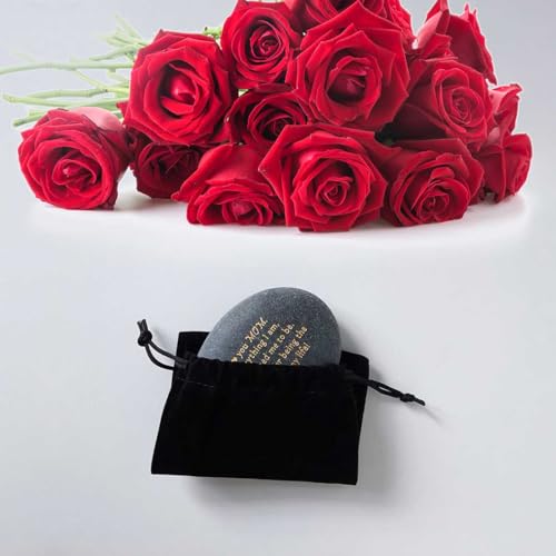 Presentes significativos para a mãe, pedra gravada exclusiva com mensagem sincera, ideal para o dia