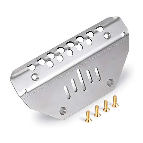 XUNJIAJIE Plaque de protection avant en acier inoxydable pour Traxxas TRX4 G500 1/10ème RC Crawler Car Accessories Cover