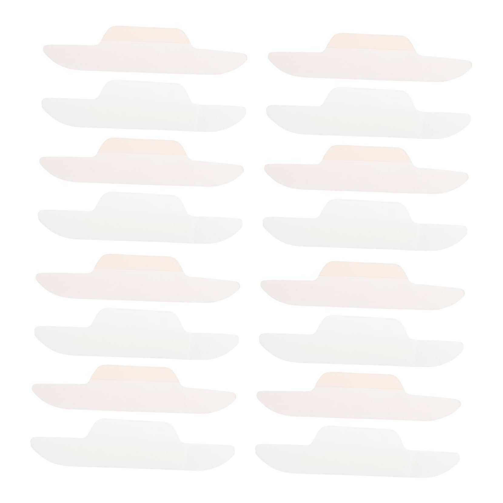 Housoutil Sweat Pad for Hat 24pcs Hat Sweat Protector Liner Non-slip Adhesive Design Breathable and Absorbent for Men Women for T-shirts Blouses Dresses