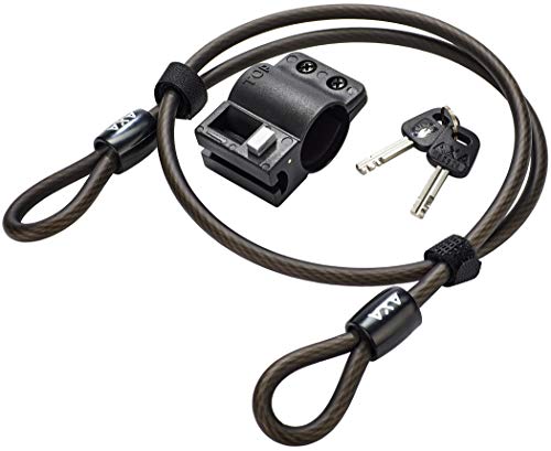 Axa Newton Mini Bicycle U-Lock With 100 Centimeter (39.4 Inches) Double Looped Cable Bike Lock #TOP4