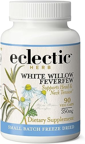 Eclectic Institute Raw Fresh Freeze-Dried Non-GMO White Willow - Feverfew | Support Body's Response...