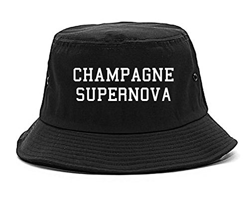 Kings Of NY Champagne Supernova Luxury Pop Bottles Bucket Hat Black