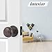 Probrico Interior Door Knobs for Hall Closet, Passage Door Knobs Door Handles, Keyless Non-Locking Handles, Oil Rubbed Bronze, 4 Pack