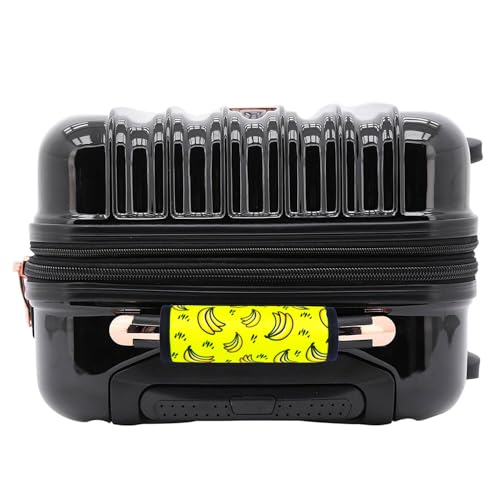 Image of Neoprene Luggage Handle Wrap Fluorescent Colors Luggage Identifiers /Tags /Marker, Banana, 5.50 inch x 4.40 inch (Unfold) 4.40 inch x 1.18 inch (Roll), Luggage Handle Wraps