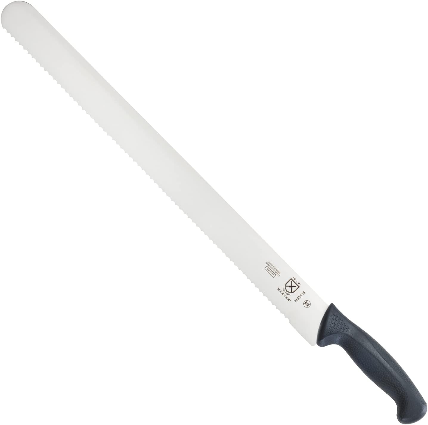 Mercer Culinary M23114 Millennia Black Handle, 18-Inch Wavy Edge, Cake Slicer