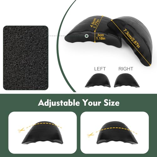 Image of 6 Pairs Shoe Filler Inserts for Women, Toe Cushion Fillers Make Shoes Fit, Heel Comfort Pads, Half-Size Insoles Adjust Shoe Too Big for High Heels, Flats, Casual (Round Head)