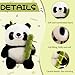 Imagen de TENGWA Panda Peluches 25 cm Juguete de Peluche Animales Oso Panda Niños Juguete Regalos Niños y Niñas Abrazar Jugar y Coleccionar