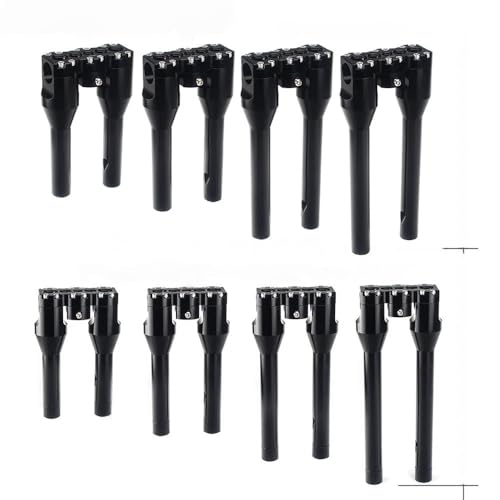 Abrazaderas 38 mm soporte manillar Dyna kit extensión regulable elevación custom de 6" a 12" 3