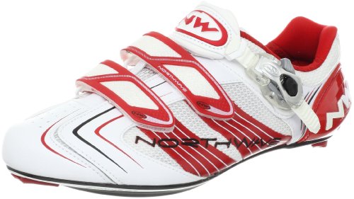 Northwave Men's Evolution Sbs-M, White/Red, 43 Eu/10.5 M Us #TOP4