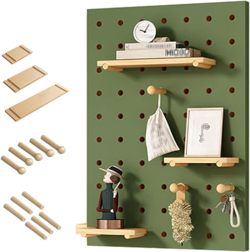 Holzlochbrett-Set – multifunktionaler Organizer mit Zubehör für Büro, Gaming, Basteln und Werkzeugaufbewahrung – perfekt für Schreibtische und kreative Arbeitsbereiche