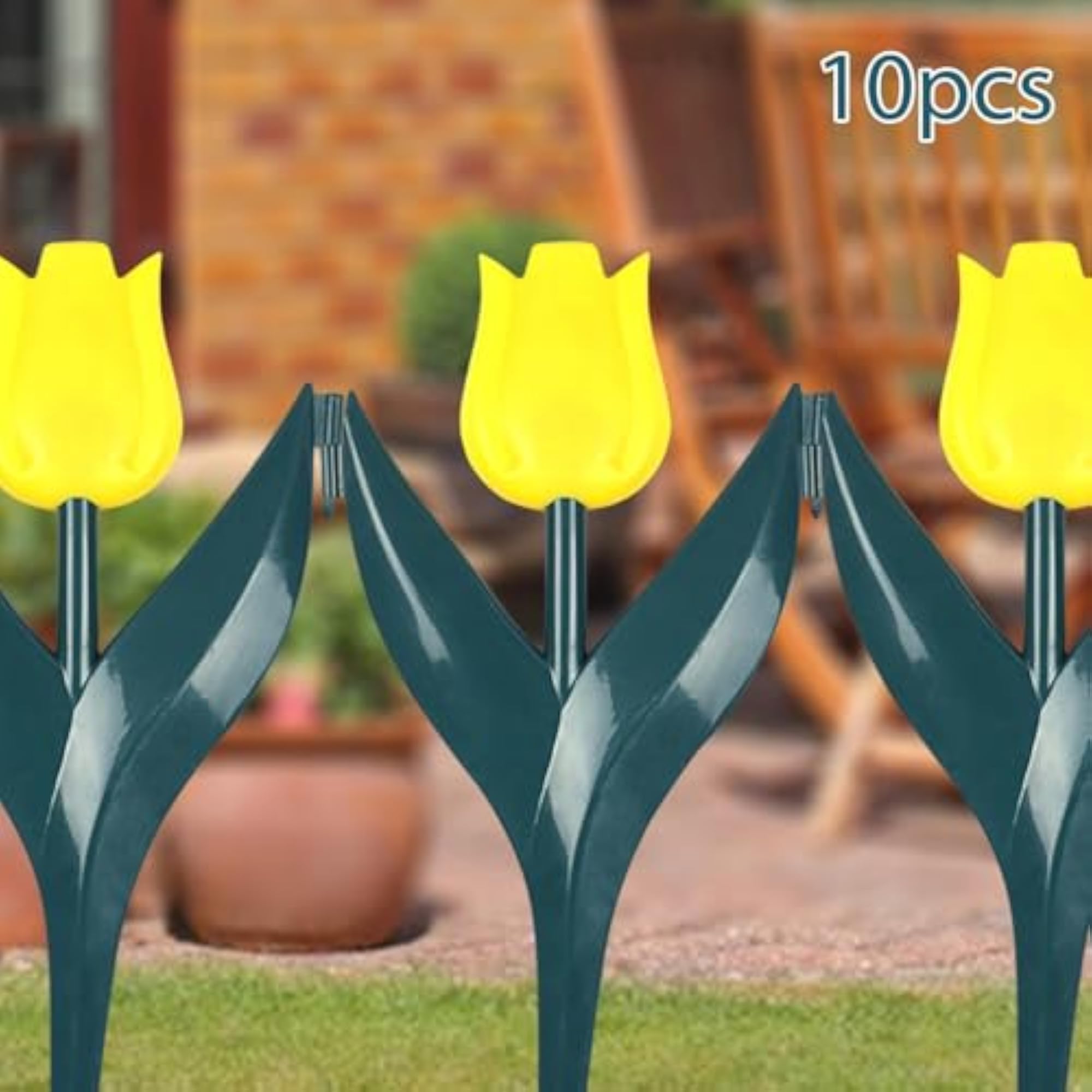 10Pcs Tulip Garden Edging for Pathway Flower Bed Decoration