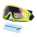 Freehawk Protective BMX Eyewear Goggles with Adjustable Strap for Hunting Riding BMX Cycling Motorcycling Climbing and Shooting (Yellow, Colorful)