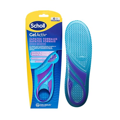 Dr. Scholl's Plantillas GelActiv Zapatos Formales para Mujer   Diseño ajustado para un uso diario con zapatos de vestir, elasticidad extra con la tecnología GelWave   Talla 35,5 40,5