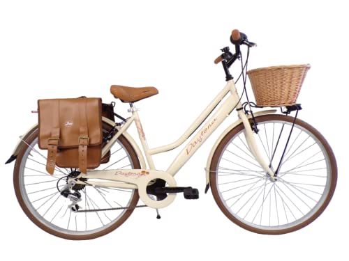 Bici Da Citt&agrave; Galano Piccadilly 28", 7 Velocit&agrave;, Telaio Basso, Blu/verde, Taglia 48 Cm