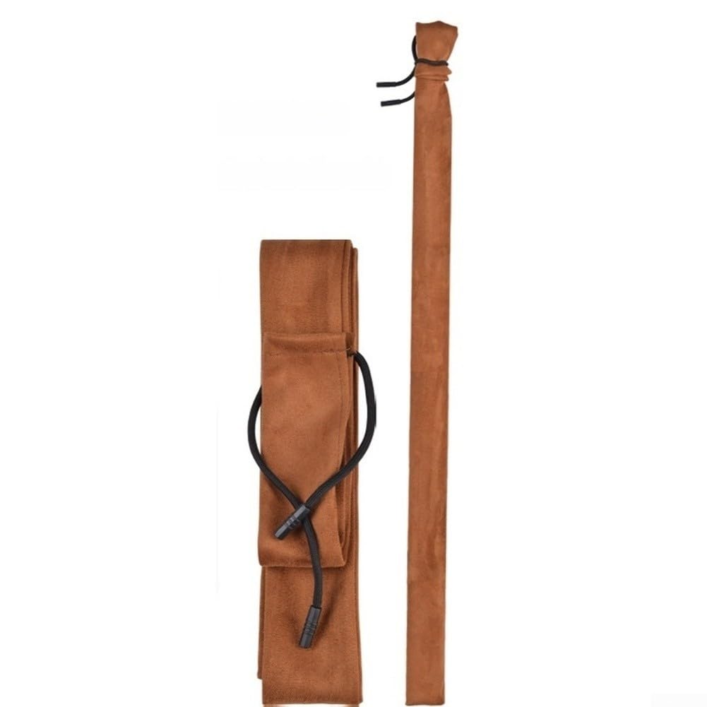 Sturdy Polyester Suede Fishing Rod Bag with Smooth Foldable Opening for Effortless and Secure Rod Protection (D)