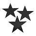 Foil Star 12" Cutout - 12 Black Stars