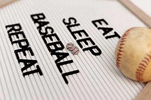 Softball Volleyball Earrings for Women, Gift for Player Team Mom, Sports Present - Daisy Lane (Baseball)