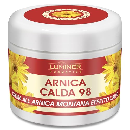 Árnica para Caballos Uso Humano 200ml Efecto Calor, Crema Fuerte de Árnica y Garra del Diablo para Masaje Articular y Muscular, Fórmula Natural de Acción Rápida Made in Italy LUMINER