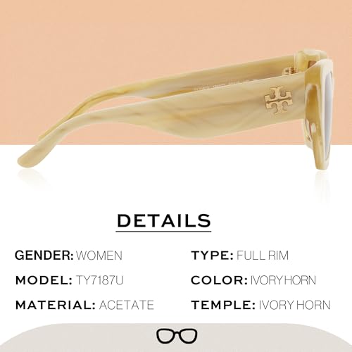 Tory Burch TY7187U Oval Heart Shape Sunglasses with eSHADES Luxury Eyewear kit Bundle2