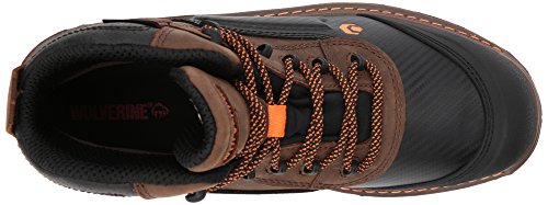Wolverine Men's Overpass Waterproof Composite Toe Mid Work Boot, Summer Brown, 12 X-Wide #TOP4