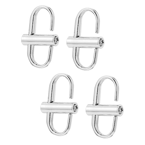 ARTSEWPLY 4Pcs Metal Chain Bag Strap Adjustment Buckles for Handbag Chains Chic Multipurpose DIY Buckles to Shorten Extend Shoulder Strap Small Steel Fastenings for Bags