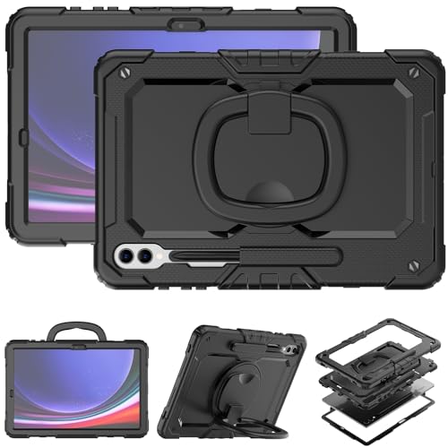 Coque Samsung Galaxy Tab S10+ silicone noir antichoc X820
