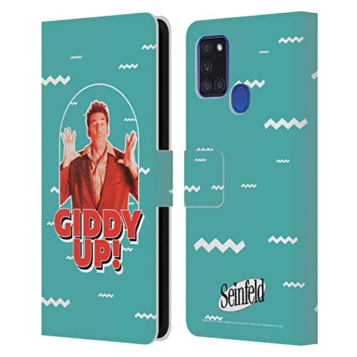 Étui portefeuille Seinfeld Galaxy A21s rabat magnétique anti-rayures