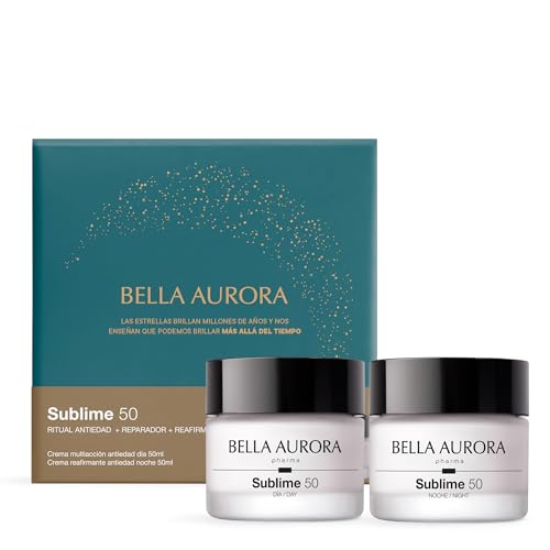 Bella Aurora Sublime 50 Set Anti-Edad, Crema Multiacción Día SPF20 50ml con Crema Reafirmante Noche 50ml, Ritual Facial Día y Noche Reafirmante y Anti-Arrugas
