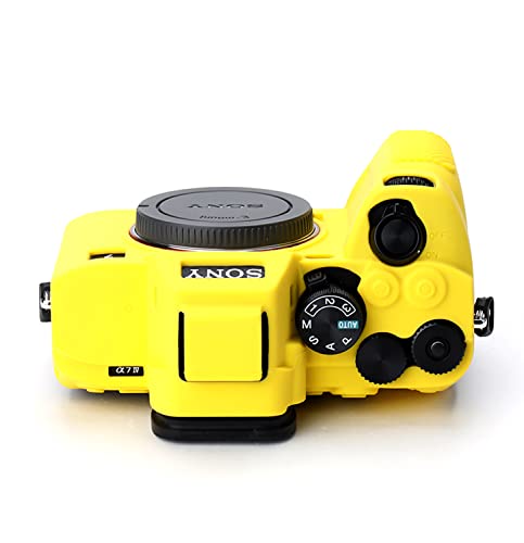 Funda para cámara Sony Alpha 7 IV de silicona amarilla miniatura 5
