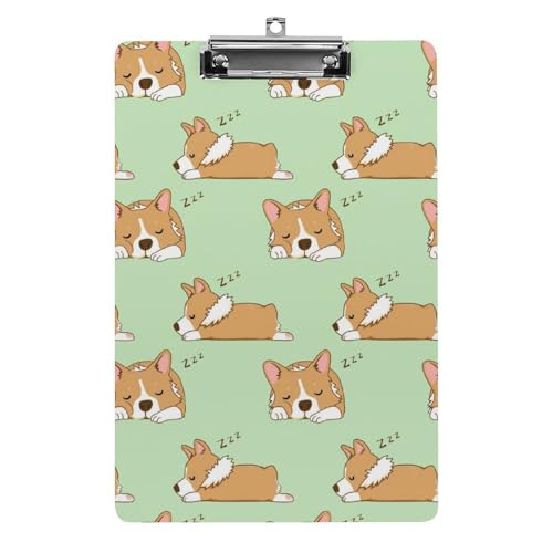 Presse-papiers rigide A4 Corgi avec pince métallique porte-documents