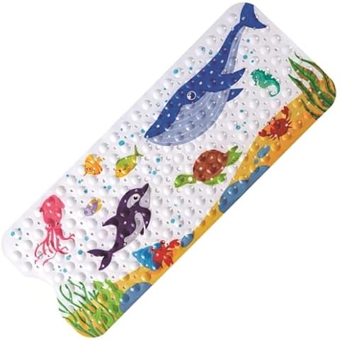 LATERN Blue Whale Anti-Slip Bath Mat Cover