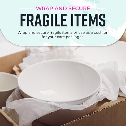 image for Bryco Goods 18”x1200” (100’) White Wrapping Paper – Kraft Pape