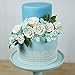 Global Sugar Art Tea Rose Sugar Cake Flowers, White, Large Wired, 12 Count by Chef Alan Tetreault