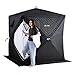 VEVOR Outdoor Sauna Tent Pro, Portable Steam & Dry Sauna for 4 Persons with Velcro, Heavy-Duty Oxford Cloth & Carbon Steel, Easy Setup for Camping, Backyard, or Home Gym,Easy Setup(Black)