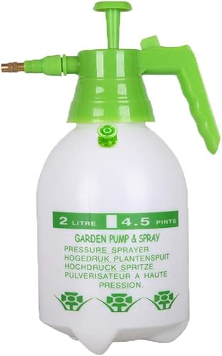 Joywayus Pulverizador de bomba de jardín de 68 onzas con válvula de seguridad, rociador portátil para rociar, regar, limpiar el hogar, lavado de