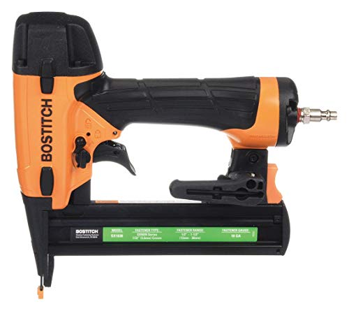 Bostitch Air Finishing Stapler with Rear Exhaust, Pressure Range: 70 to 120 psi, Yellow SX1838K - 1 Each