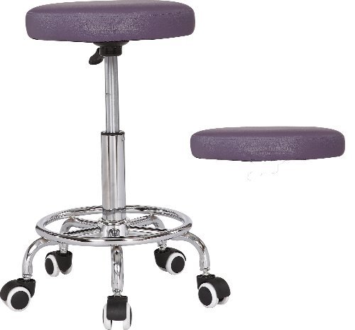 Massage Impérial RIO Chrome Gas Lift Tabouret de massage Beauty Therapy Reiki Salon Manicure Tattoo pivotant Tabourets président Table de massage portable - Violet