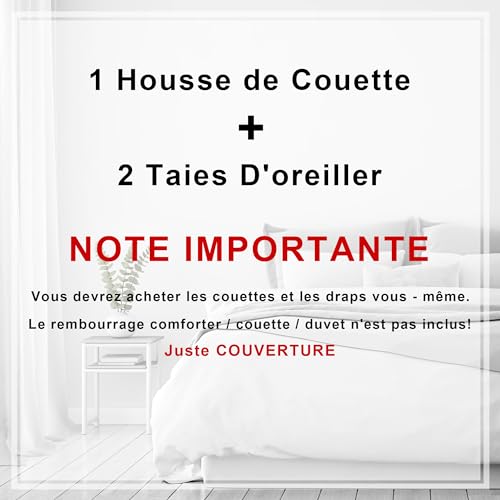 Housse de couette papillon en motifs géométriques contrastés rose noir - 7