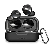 LEFXMOPHY Cover for iLuv TB100 Wireless Earbuds Case, Black Heavy Duty Silicone Protective Skin Sleeve