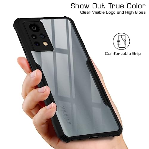 Image of Jkobi Back Cover Case for Infinix Note 11 Pro (Shockproof Clear Panel | Professional Black)