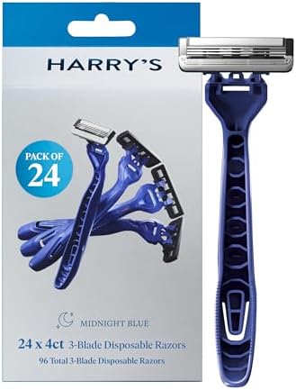 Amazon.com: Harry's Men's Disposable Razors, 3-Blade Razors with ...