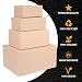 verpacking Faltkartons 500 x 500 x 500 mm Braun (Außenmaß 505 x 505 x 510 mm) KK 116 1-wellig Versandkarton für mittelgroße Waren DHL Paket DPD GLS Hermes Kartons (5 Stück)
