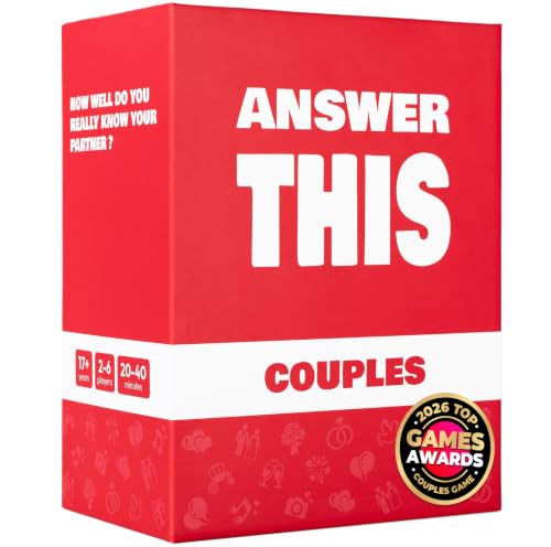 Answer This - Couples Game - Do You Really Know Your Partner? - 150 Conversation Cards for Date Night or Valentines Anniversary or Engagement Gift for Adults