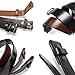 BS040 100% One-Piece Full Grain Leather Belt Straps with Slot Hole 1-1/2