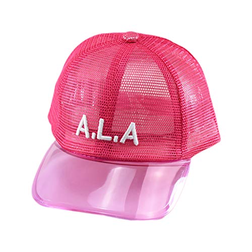 dongguan NUEEUDD Gorra de béisbol para niños transparente PVC Curved Brim Gorra de béisbol gorra de béisbol de malla bordado monocolor Hip Hop Snapback sombrero 5#