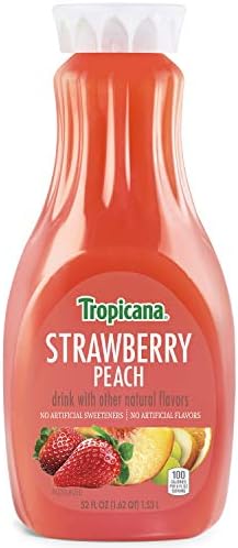 Tropicana, Strawberry Peach Juice, 52 Fl Oz Bottle
