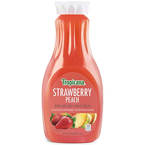 Tropicana, Strawberry Peach Juice, 52 Fl Oz Bottle #TOP1