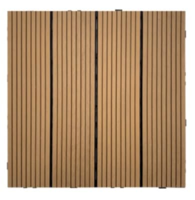 Carreaux de sol en plastique et bois emboîtables 1.8cm pour pont